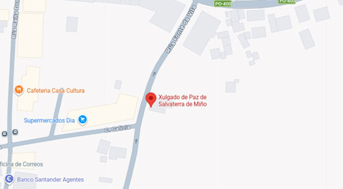 ubicación Registro Civil Juzgado de Paz Salvaterra de Miño Pontevedra