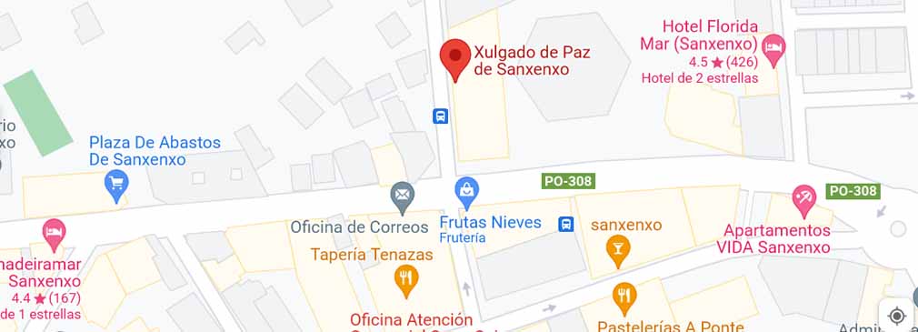 Situación del Registro Civil Sanxenxo